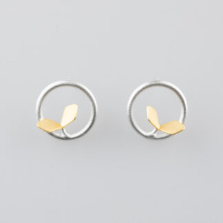 Urban forest gold/silver-earrings Chao & Eero (6783)