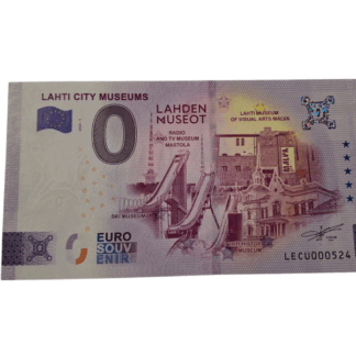 Lahti City Museums 0€ -banknote